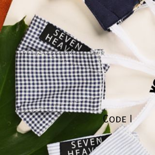 SEVEN​HEAVEN​ Face​ Mask​ หน้ากากผ้า​ ทรง​ 3D​ code I size S, size L