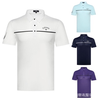 [Callaway] เสื้อโปโลแขนสั้นลําลอง ระบายอากาศ แบบแห้งเร็ว เหมาะกับฤดูร้อน สําหรับผู้ชาย 42545