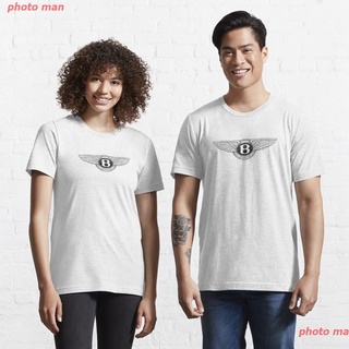 photo man Bentley เสื้อยืด เบนท์ลีย์ Bentley Emblem Apparel Essential T-Shirt เสื้อคู่ couple