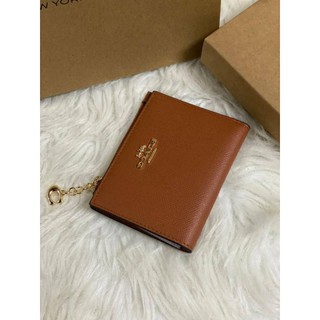 Coach SNAP CARD CASE IN SIGNATURE CANVAS