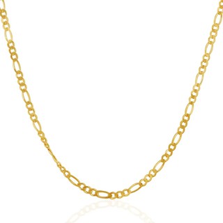 สร้อยคอโซ่ฟิกาโรทองคำแท้ 14k หนา 2.8 มม. ไซส์ 24 นิ้ว
