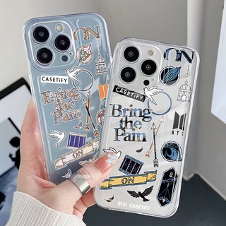 เคสโทรศัพท์มือถือ TPU แบบใส ขอบสี่เหลี่ยม กันกระแทก ลาย BTS BT21 แฟชั่น สําหรับ Samsung Galaxy S22 Plus Note 20 Ultra 10 S21 FE S20