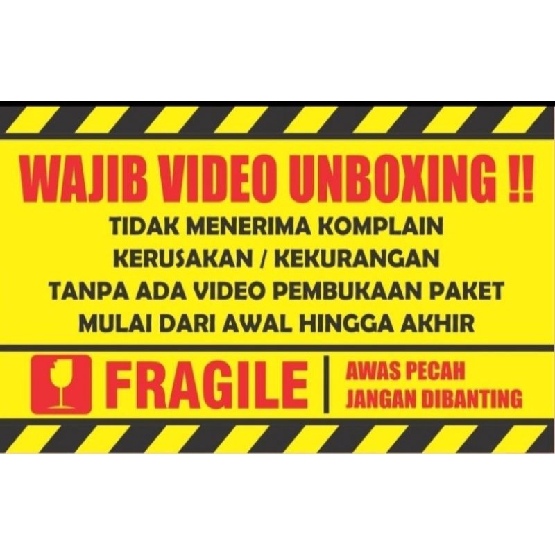 สติกเกอร์ ลาย Fragile & Unboxing 