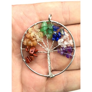 1 Pc Tree of Life pendant 7 Chakra necklace with 18 inch long Chain Tree of life necklace pendant