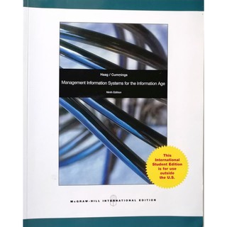 (Textbook)​ Management​ Information Systems for​ the​ Information​ Age