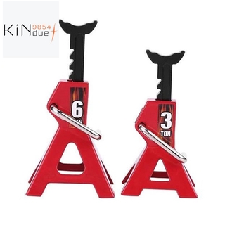 1 ชิ้น Rc Cars Metal 3 / 6 Ton Scale Jack Stands แบบปรับได้สําหรับ 1 / 10 Rc ตีนตะขาบรถบรรทุก Trx4 Axial Scx10 , 6 Ton