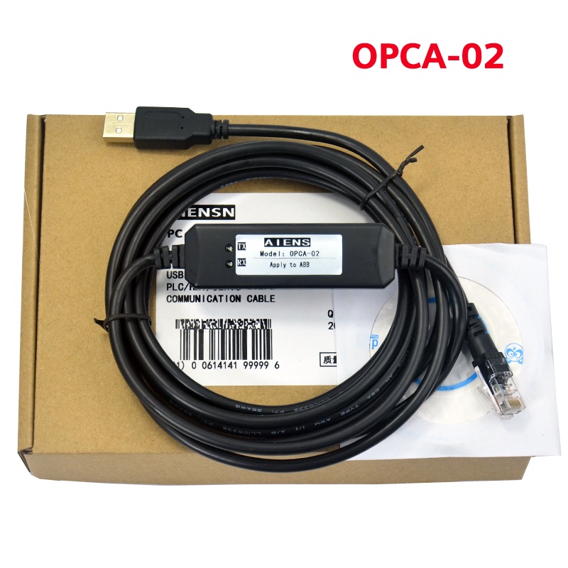 เหมาะสําหรับ ABB ACS355 550 ซีรีส์อินเวอร์เตอร์ OPCA-02 สายการแก้จุดบกพร่องพอร์ต USB ดาวน์โหลดสายเคเบิลข้อมูล