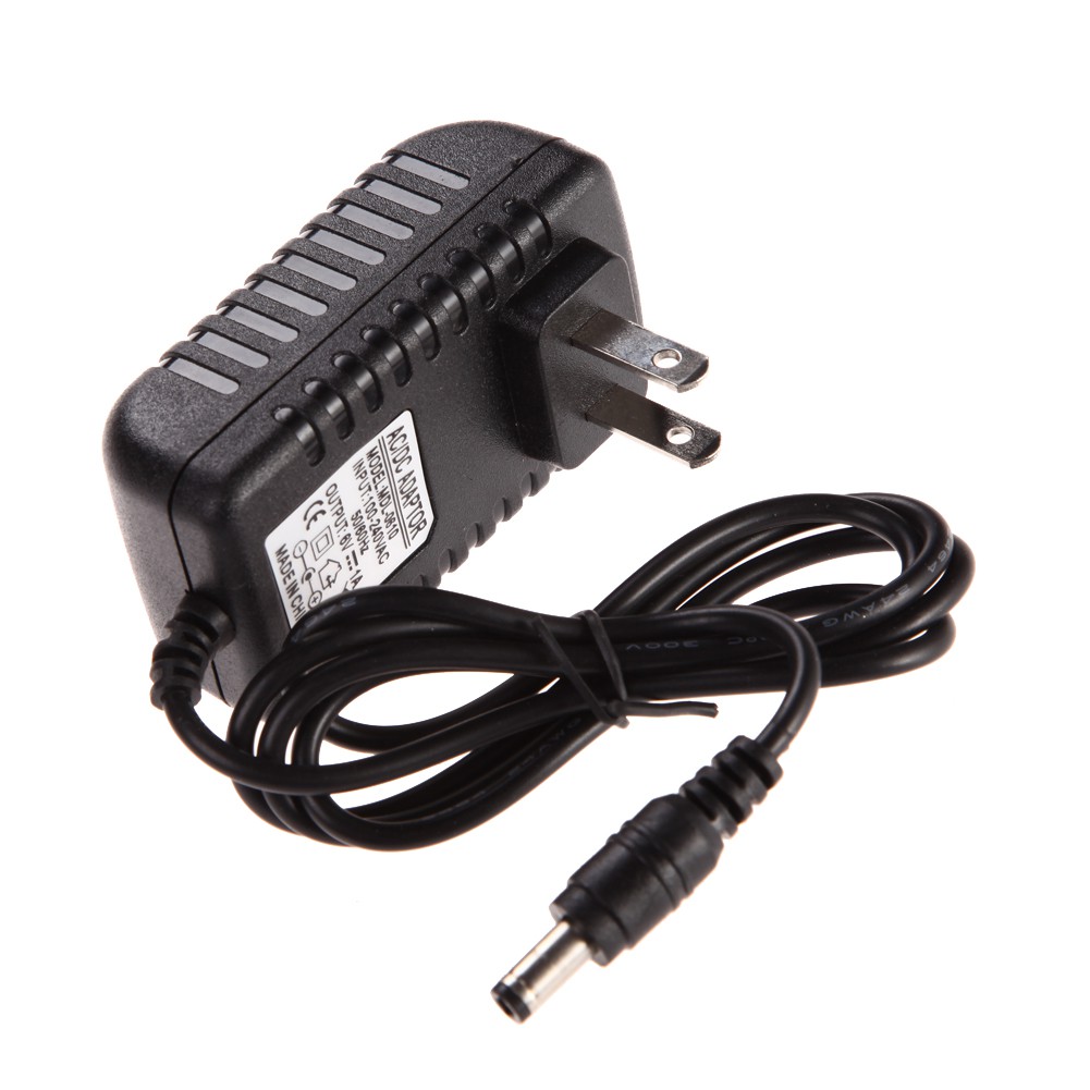 DC 5.5 x 2.5 MM 6 V 1A 1000 mA อะแดปเตอร์ชาร์จปลั๊ก US