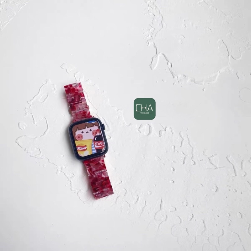 สายหินอ่อน สาย  Watch10 9 8 7 6 5 Watch หน้าปัด 41มม. 44 /45มม. 40 /41 มม.38 มม สีใหม่ ปรับได้ สายนาฬิกา smart watch