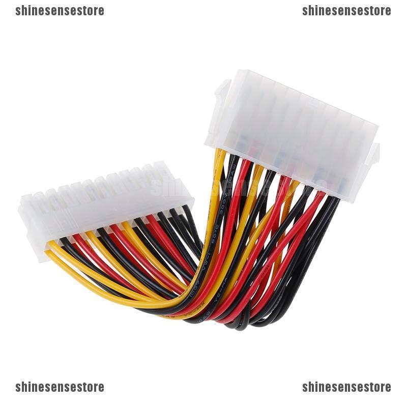 Sh สายเคเบิลอะแดปเตอร์พาวเวอร์ซัพพลาย E-ATX 20 Pin female to 24 Pin male F/M