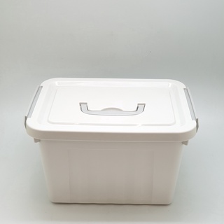 GhouseOnline GOME กล่องเก็บของพลาสติกมีฝาปิด SGY039 สีเทา