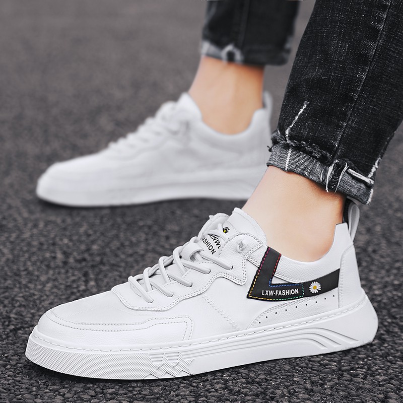 Men's shoes summer breathable 2020 new boys white shoes sneakers trend ...