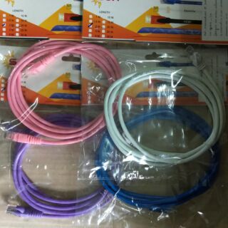 สายแลน CAT5e ยาว2M LAN CABLE พร้อมหัวปลั๊ก (ซื้อ200-ลดอีก100บาทโค๊ด WELNEW100)