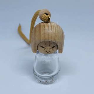 ขวดน้ำหอมติดรถยนต์ รูปตุ๊กตาน่ารัก ขนาด 7 ml. Diffuser hanging empty bottle