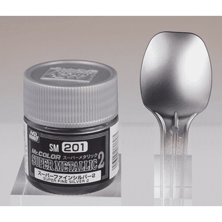 MR.COLOR SUPER METALLIC 2 10ml. MR.COLOR SM201 SUPER FINE SILVER 2