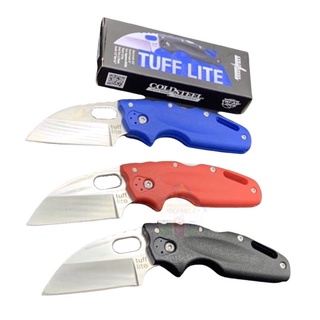 มีดพับ TUFF LITE มีดพับ cold steel มีดขนาดพกพา ใบมีดคม มี3สีให้เลือก ดำ - น้ำเงิน - แดง