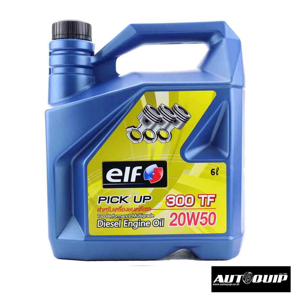 ELF PICKUP 300 TF 20W50 6 L. สำหรับเครื่องยนต์ดีเซล (สินค้าเกรด B) ฉลากไม่สมบูรณ์