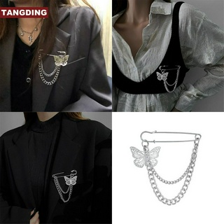 ( Cod Tangding ) เข็มกลัดโซ่แฟชั่นรูปผีเสื้อ