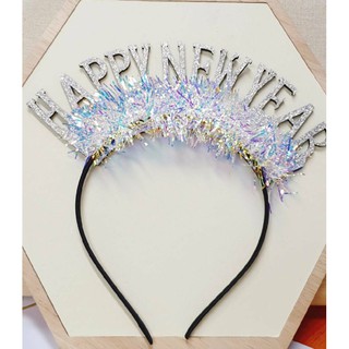คาดผมวันปีใหม่Happynewyearคาดผมแฟนตาซีที่คาดผมซานต้าที่คาดผมซานตาคลอสมีที่คาดผมปีใหม่แบบมีไฟ