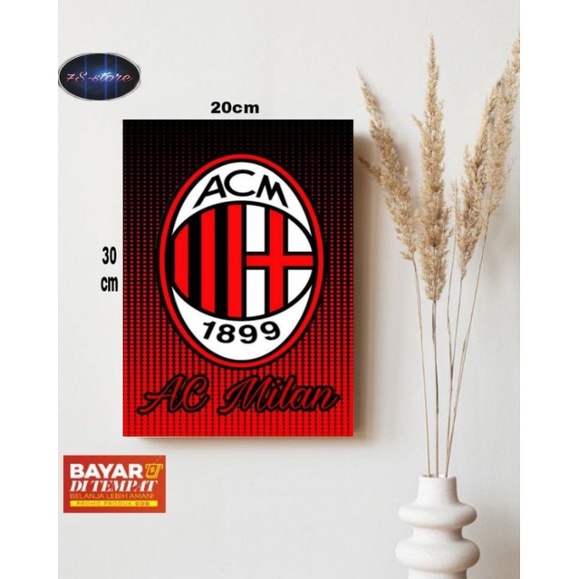 AC MILAN THEME WALL DECORTATIONS/AC MILAN โปสเตอร์ไม้/บ้าน WALL DECORATIONS/AC MILAN โปสเตอร์/WALLDE