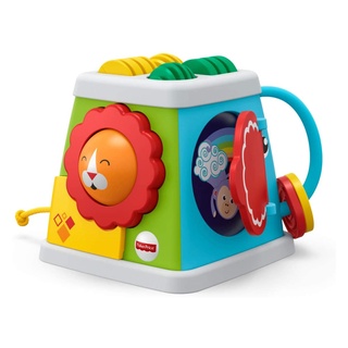 Fisher-Price กล่องกิจกรรม เล่นสนุกได้ทั้ง 5 ด้าน Take And Turn Activity Cube ของเล่นเสริมพัฒนาการ ของแท้