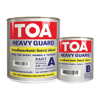 Epoxy สีดำ Heavyguard cotar โคทาร์อีพ๊อกซี่ 111 สีทาใต้ท้องเรือ