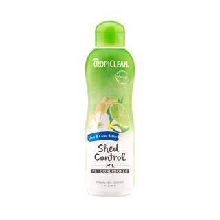 Tropiclean Lime&amp;Cocoa Butter Conditioner ครีมนวดสูตรสำหรับขนร่วง 355 ml