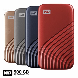 WD External Harddisk SSD 500GB NEW USB 3.2 Gen2 ฮาร์ดดิสก์แบบพกพา รุ่น My Passport SSD (WDBAGF5000A) ประกัน Synnex 5ปี