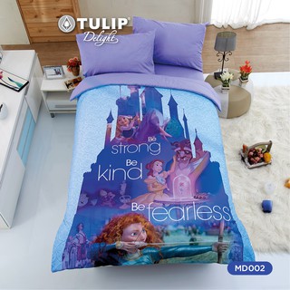 Tulip รุ่น Delight Digital Print  ผ้าห่มนวม 60X80 ลิขสิทธิ์ Disney Princess ลาย MD002