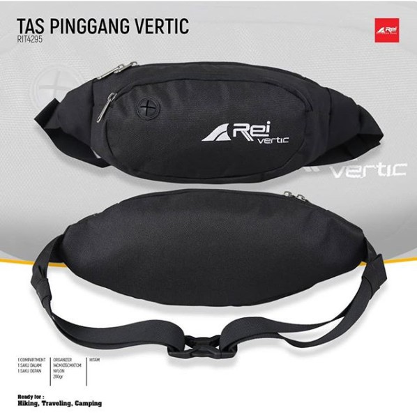 กระเป๋าคาดเอว VERTIC AREI ORIGINAL WAIST BAG Men REI Black