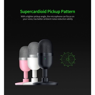 RAZER Seiren Mini Microphone Condenser Supercardioid Ultra-Compact Streaming Microphone ไมโครโฟน usb ขนาดเล็ก สามารถชาร์