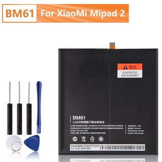 แบตเตอรี่XiaoMi Pad 2 2015716 BM61 Xiao Mi Original BM61ของแท้เปลี่ยนแบตเตอรี่6010MAh ฟรีเครื่องมือ