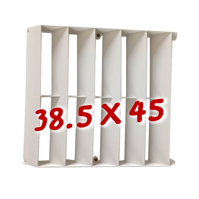 กริลแอร์เบี่ยงลมร้อน ขนาดเล็ก38.5x45cm แบบ5ช่องหนา9000-12000Btu ติดเองได้ มีน๊อต คู่มือสายรัด กริลแอร์ เปลี่ยนทิศทางลม