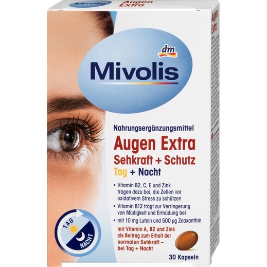 วิตามินบำรุงสายตาและลดการแสบตา Mivolis augen Extraของแท้100%