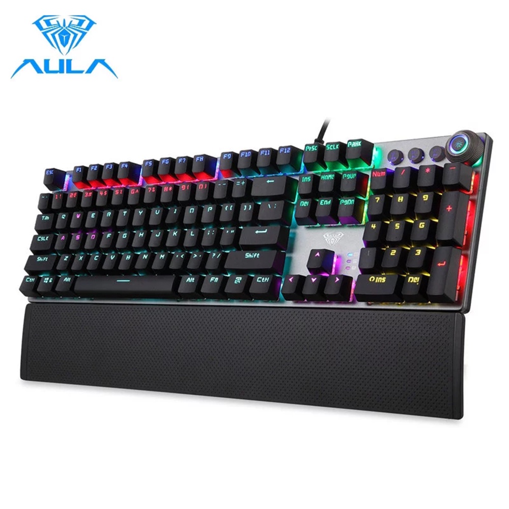 AULA F3087/F2068/F2088 Game mechanical keyboard  87/104 KEYS computer keyboard laptop keyboard Russi