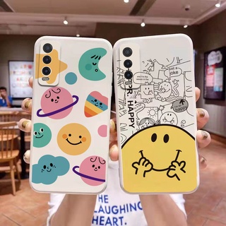 เคสโทรศัพท์มือถือแบบนิ่ม ลายหน้ายิ้ม สําหรับ Samsung Galaxy A12 A13 A23 A32 A33 A22 A22S A42 A52 A52S A53 A72 A73 M52 M32 M62 M22 M12 M42 F62 F12 F42 5G