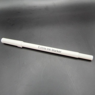 ปากกาสีขาว edible ink marker ปากกาเขียนฟองดอง สองหัว