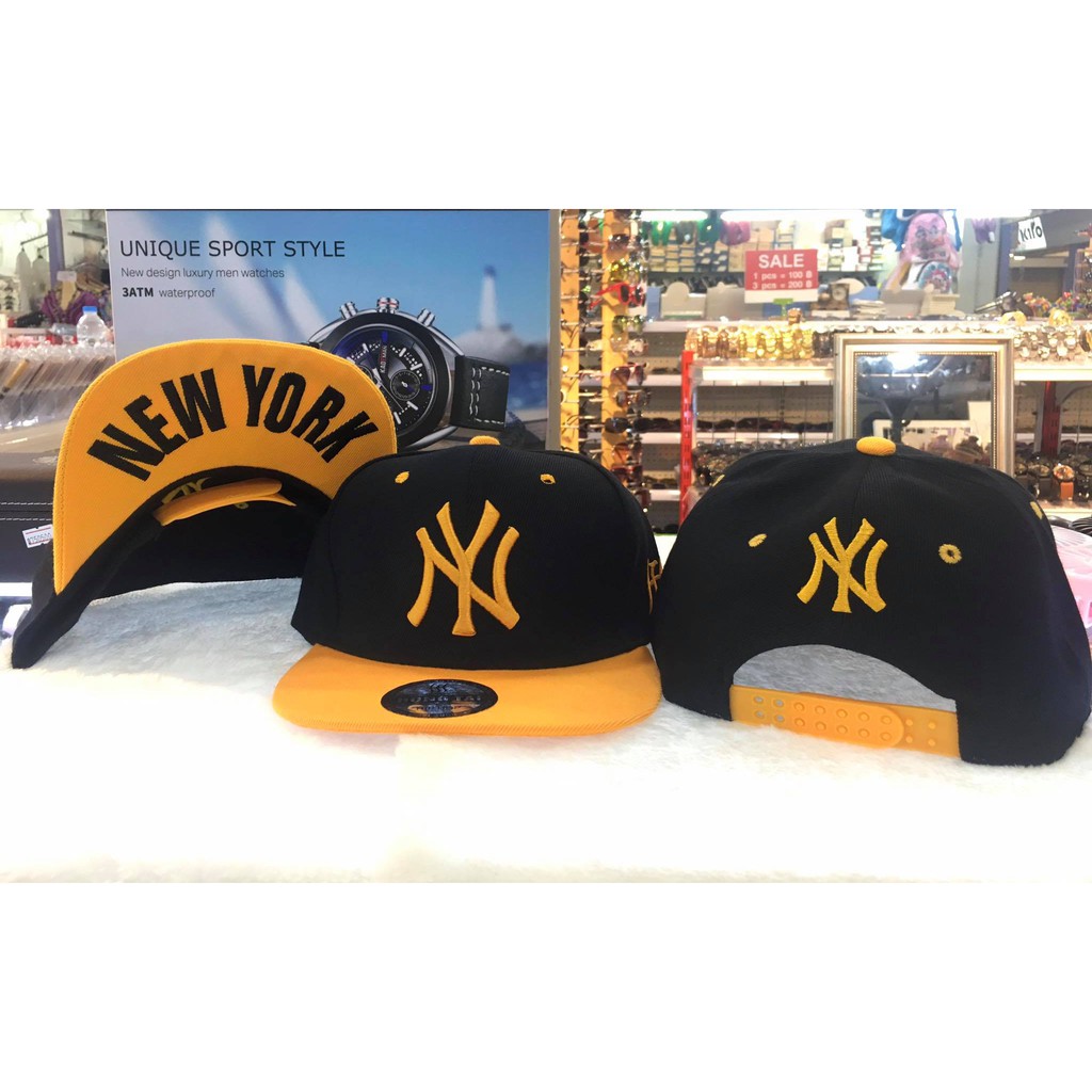 หมวก ฮิปฮอป NY มี 6 สี! ปรับขนาดไซร์เองได้ ปรับไซร์ได้ถึง 59-64 cm
