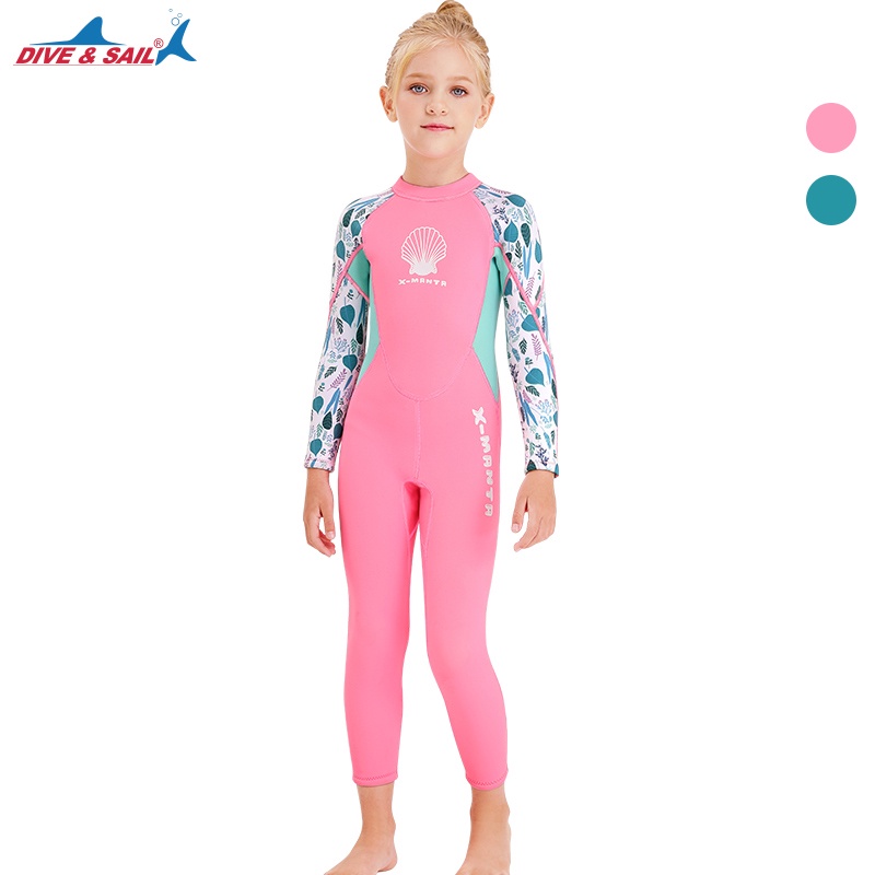 Penelope conversion Hopeful New Jellyfish Neoprene Wetsuit Children Diving Suits Swimwear Girls Long  Sleeve Surfing Swimsuits For Girl Bathing Suit | Shopee Thailand