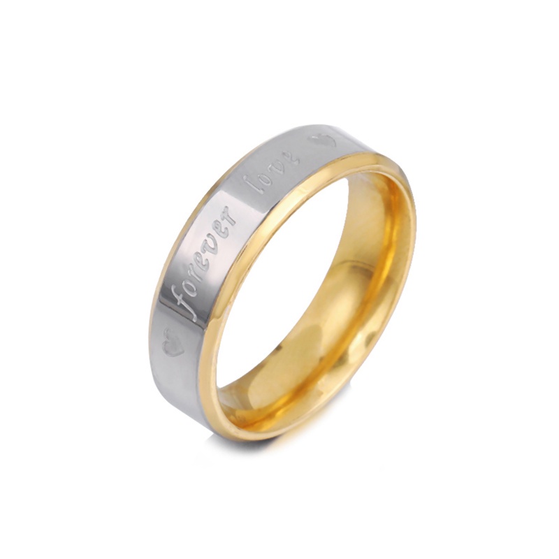 แหวนสแตนเลส 6 มม. สําหรับผู้หญิงแต่งงาน #5040 - รูปที่ 5