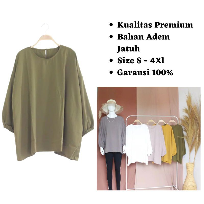 Sayla Fashion - เสื้อเชิ้ตผู้หญิงล่าสุด ไซส์ใหญ่ Jumbo Premium Ld 110 120 130 140