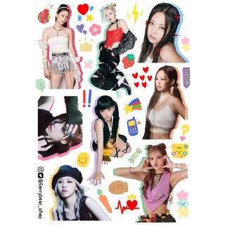 BlackPink Sticker Die-cut แบล็กพิงค์ สติ๊กเกอร์ไดคัท-กันน้ำ