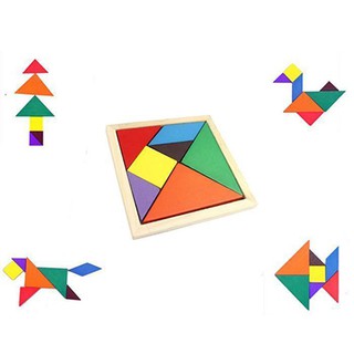 🔥Tangram ปริศนาที่มีสีสันปริศนาของเล่นปริศนาพัฒนาเด็กของเล่น