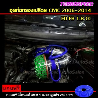 ชุดท่อกรองเปลือย กรองอากาศ  พร้อมอุปกรณ์ครบชุด HKS ฟรี ท่อลมซิลิโคนแท้ (FD FB 1.8cc)