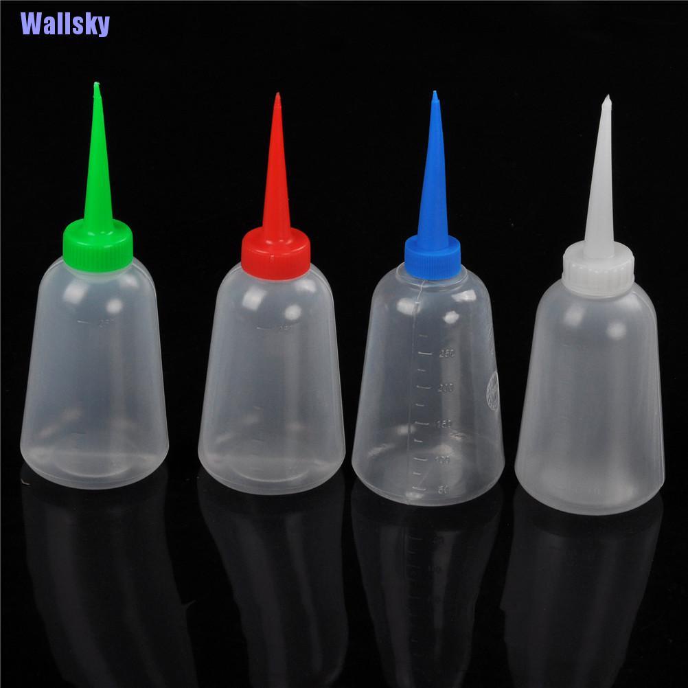 Wallsky> ขวดบีบพลาสติก ขนาด 250 มล. สําหรับการเพิ่มสีเขียว