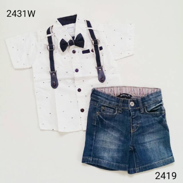 KEMEJA เสื้อสายเอี๊ยม+เนคไท 2431