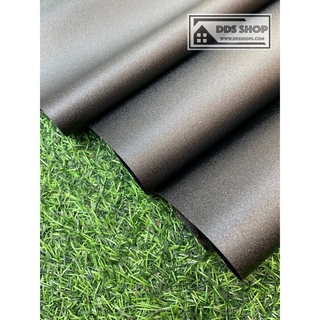 ฟิล์มติดกระจกประตู หน้าต่าง PVC วอลเปเปอร์สูญญากาศติดกระจก "WS069A สีดำทึบแสง"กว้าง 60cmx1m