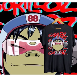 Fashiont, shirt gorillaz. ready stockเสื้อยืด