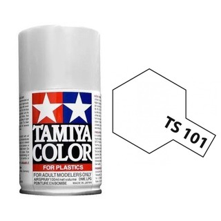 Tamiya Spray Color TS101 BASE WHITE สีสเปรย์กระป๋องทามิย่า พ่นสีพลาสติกโมเดล รถยนต์ รถถัง เครื่องบิน เรือ ฟิกเกอร์