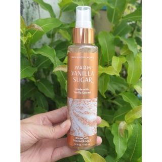 Bath &amp; Body Works Warm Vanilla Sugar Shimmer Fine Fragrance Mist มิส สเปรย์น้ำหอมผสมชิมเมอร์บาธแอนด์บอดี้เวิร์ค